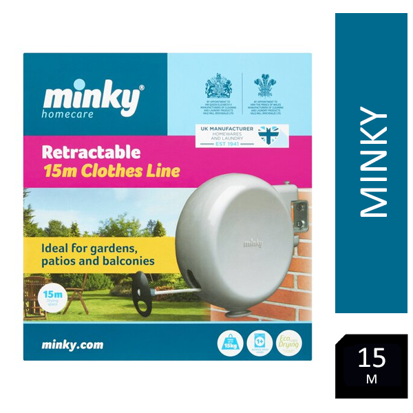 Minky Retractable Washing Line 15m