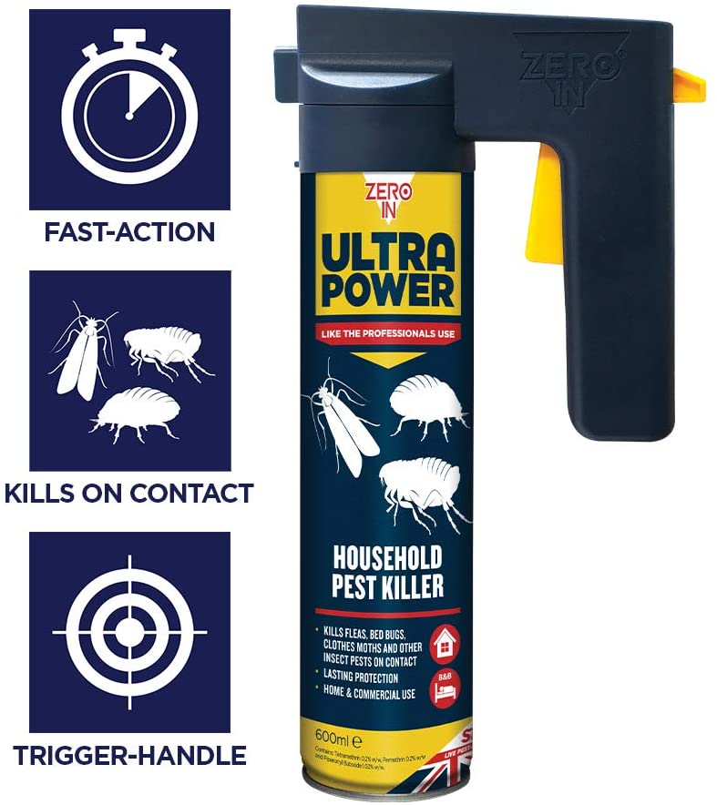 Zero In Ultra Power Household Pest Killer 600ml (ZER558)