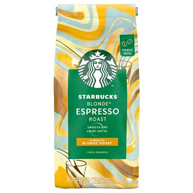 Starbucks Blonde Espresso Roast Coffee Beans, 100% Arabica, 200g