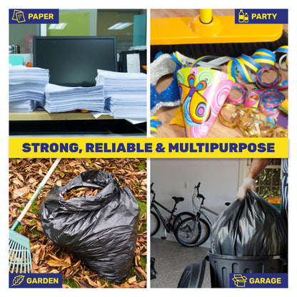 Super Strong Refuse / Bin Sacks Large 80 Litre & 100% Recycled 10's