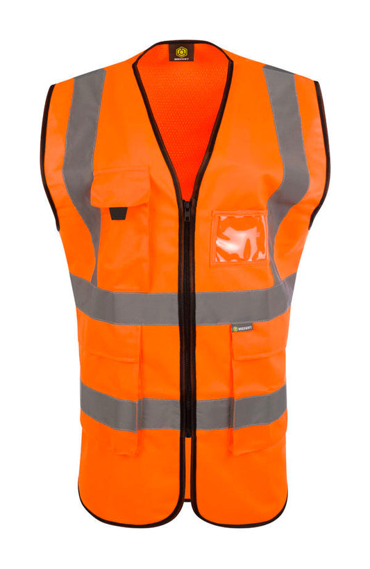 Beeswift Womens Hi-Vis Exec Waiscoat Orange M (10)