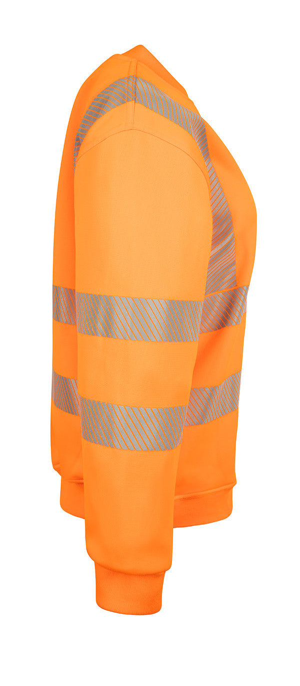 Womens Sweatshirt Fluorescent Orange ALL SIZES