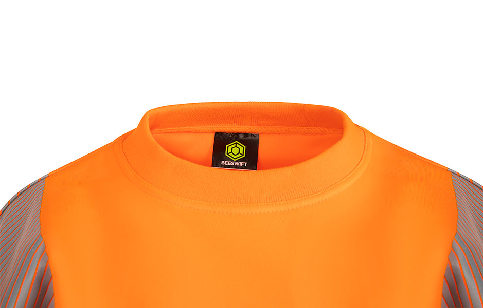 Womens Sweatshirt Fluorescent Orange ALL SIZES