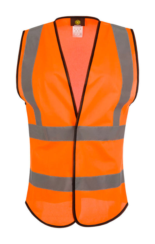 Beeswift Womens Hi-Vis Waistcoat Orange (10)