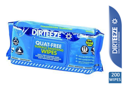 Dirteeze Multi Purpose Anti Bacterial Wipes Flowpack 200's