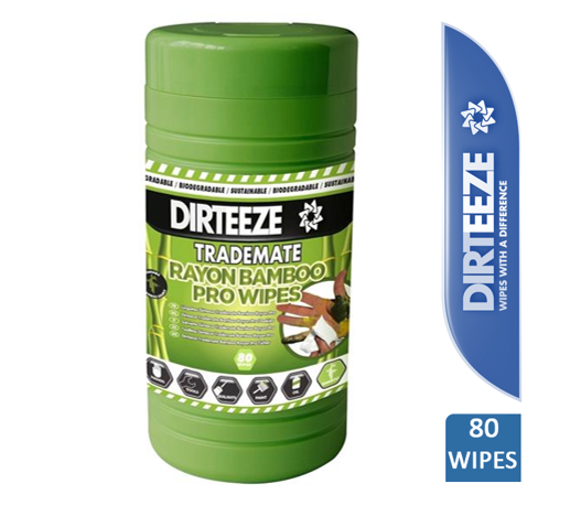 Dirteeze Trademate Rayon Bamboo Pro Wipes 80's - UK BUSINESS SUPPLIES