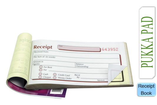 Pukka Receipt 69x140mm Duplicate Book - UK BUSINESS SUPPLIES