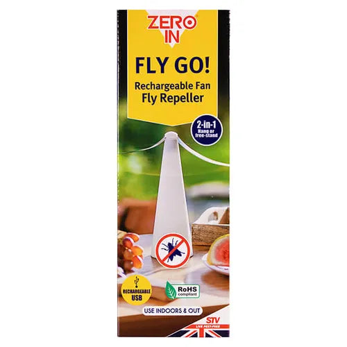 Zero In Fly & Wasp Fly Go! USB Rechargeable Fan Repeller
