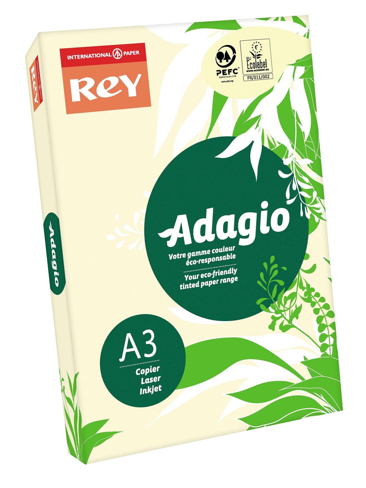 Rey Adagio Paper A3 80gsm Ivory (Ream 500) RYADA080X449