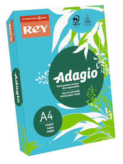 Rey Adagio Paper A4 80gsm Deep Blue (Ream 500) RYADA080X420