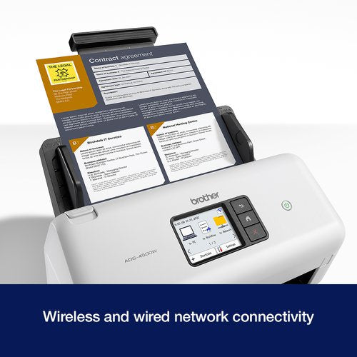 Brother ADS-4500W Touch Screen Desktop Document Scanner ADS4500WZU1