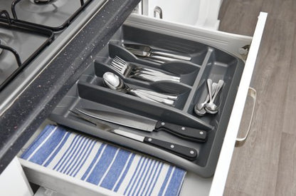 Addis Cutlery Tray Metallic Grey 510855