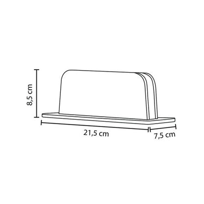 Alba Vertical Computer Stand Aluminium/Walnut ODSTAND W