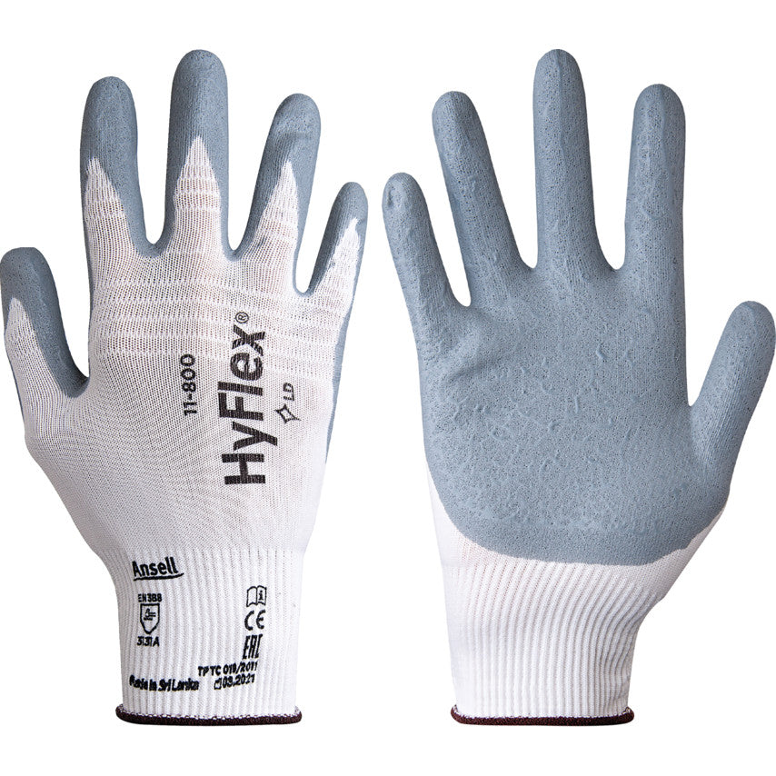 Ansell Hyflex Grey Foam Gloves (Pair) - UK BUSINESS SUPPLIES