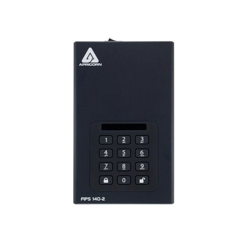 Apricorn Aegis Padlock DT 256-Bit AES-XTS Encryption External Hard Drive 2TB ADT3PL256F2000EM