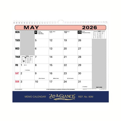 At-A-Glance Wall Calendar 2026 90M26