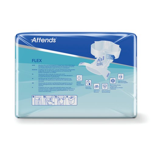 Attends Flex Nappies Size 10L x2 Pack of 22 37292