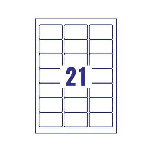 Avery Laser Label Heavy Duty 21 Per Sheet White (Pack of 420) L7060-20