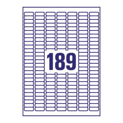 Avery Inkjet Mini Labels 189 Per Sheet White (Pack of 4725) J8658-25