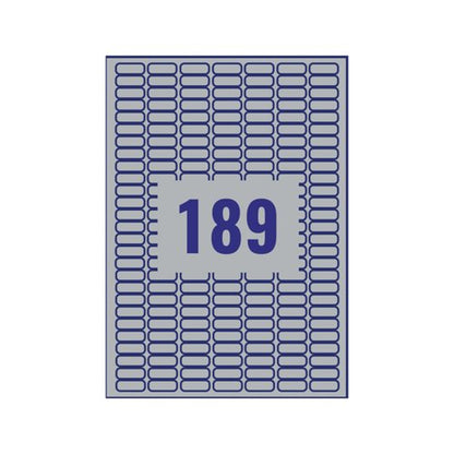 Avery Laser Label H/Duty 189 Per Sheet Silver (Pack of 3780) L6008-20