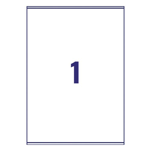 Avery Ultragrip Laser Parcel Labels 199.6 x 289.1mm 1 Per Sheet White (Pack of 500) L7167-500