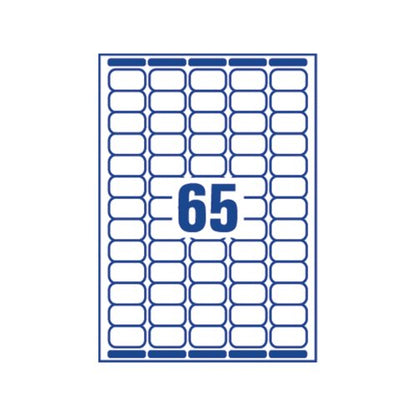 Avery Mini Labels 38x21mm White (Pack of 16250) L7651-250