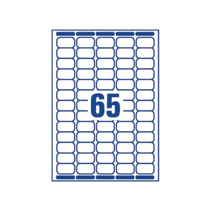 Avery Mini Laser Labels 38.1 x 21.2mm White (Pack of 1625) L7651-25