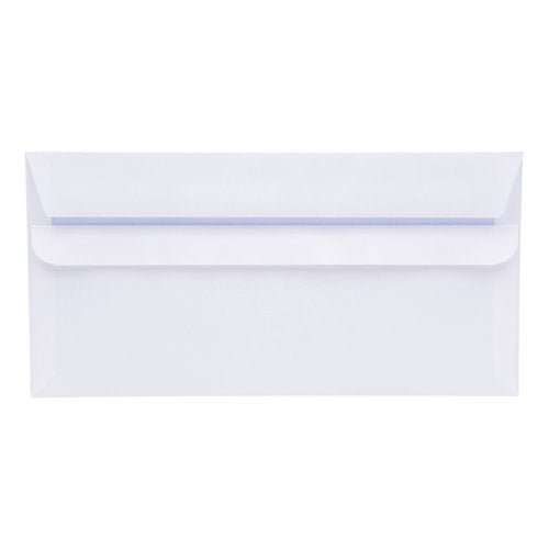 5 Star DL Wallet Envelope Self Seal 80gsm 220x110mm White (Pack of 1000) B90024