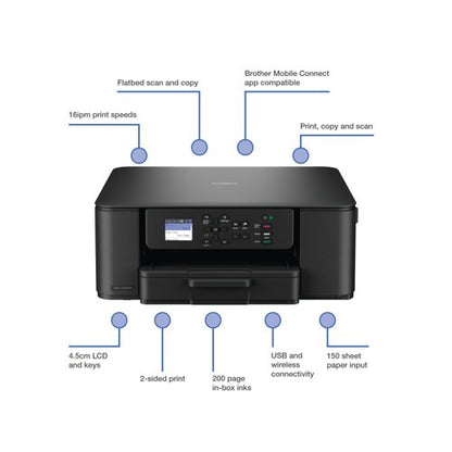 Brother DCP-J1310DW 3-in-1 Wireless Colour Inkjet Printer DCPJ1310DWZU1