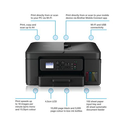 Brother DCP-T780DW 3-in-1 Wireless Colour Ink Tank Printer DCPT780DWZU1