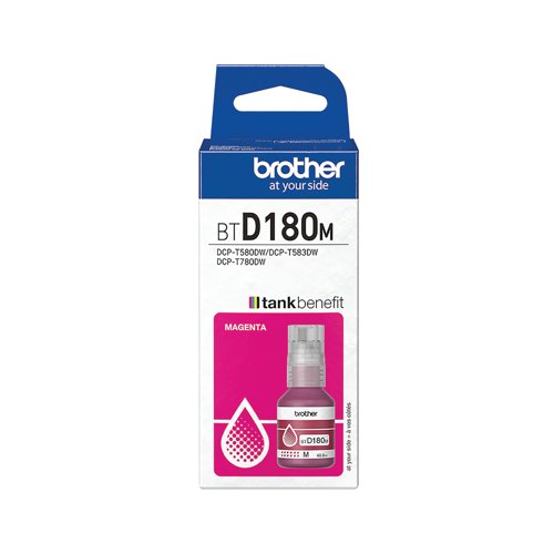 Brother Ink Bottle Super High Yield Magenta BTD180M