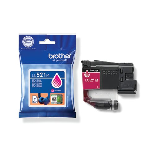 Brother LC-521M Magenta Ink Cartridge LC521M