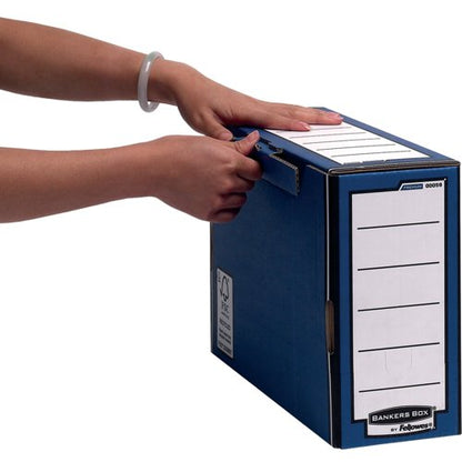 Bankers Box Premium Transfer File Blue/White (Pack of 10) 00059-FF