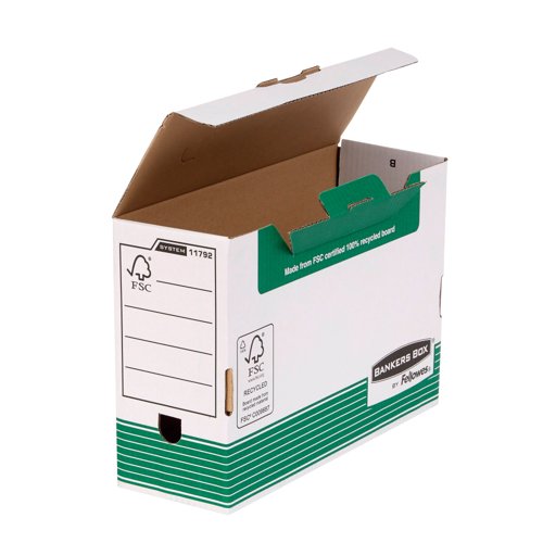 Bankers Box Transfer File 120mm Foolscap Green (Pack of 10) 1179201