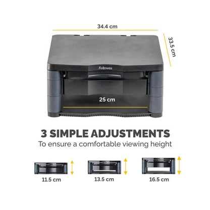 Fellowes Premium Monitor Stand Plus Graphite 9169501