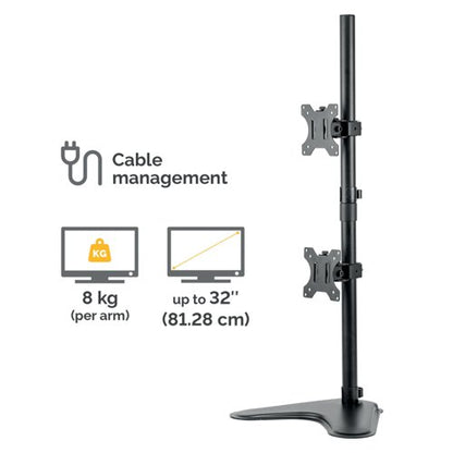 Fellowes Seasa Freestanding Dual Stacking Monitor Arm 8044001