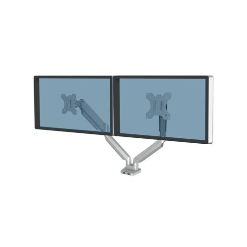 Fellowes Platinum Series Dual Monitor Arm Silver 8056501