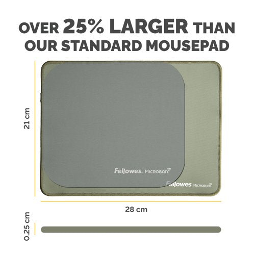 Fellowes Breyta XL Fabric Mouse Pad Sage 100139318