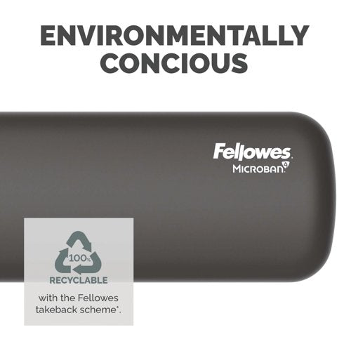 Fellowes Breyta Palm Wrist Rest Black 100142565
