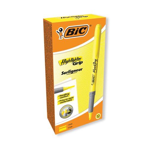Bic Brite Liner Highlighters Yellow Pack of 12 811935