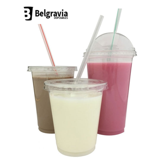 Belgravia Disposables 16oz Plastic Smoothie Cups - UK BUSINESS SUPPLIES