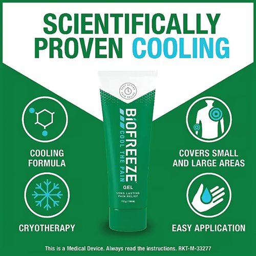 Biofreeze Pain Relief Gel 118ml Pack of 6 3228850