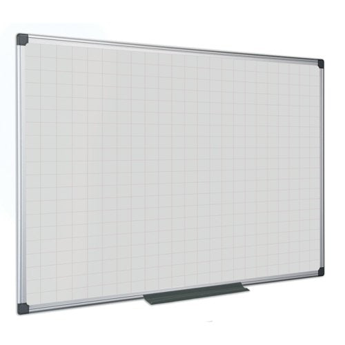 Bi-Office Maya Magnetic Whiteboard Gridded 900x600mm MA0347170