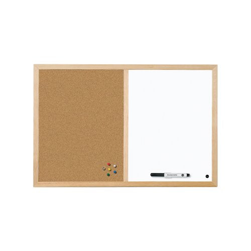 Bi-Office Cork And Drywipe Combination Board 900x600mm Mx07001010