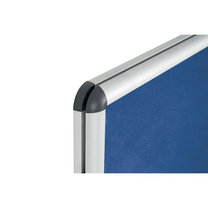 Bi-Office Enclore Felt Indoor Lockable Glazed Case 1160x981x35mm Blue VT640107150