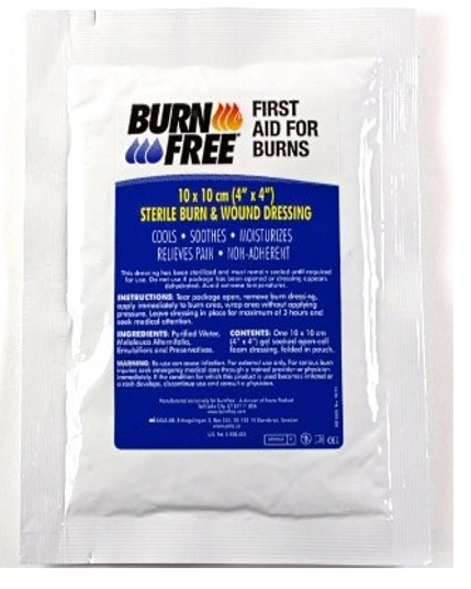 Click Medical BURNFREE 10cm x 10cm Dressing