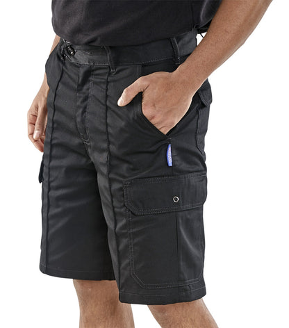 Super Beeswift Workwear Black Shorts {All Sizes} - UK BUSINESS SUPPLIES