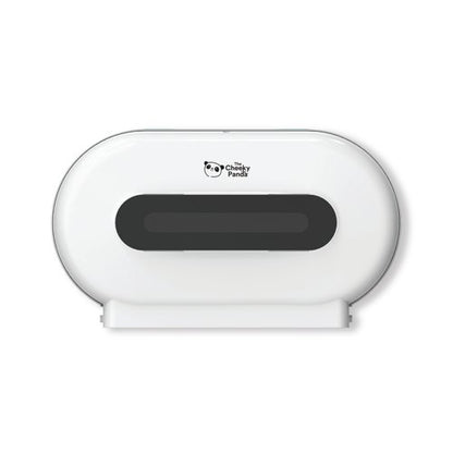 Cheeky Panda Pro Twin Micro Core Maxi Jumbo Dispenser White NJ-FQ-006A