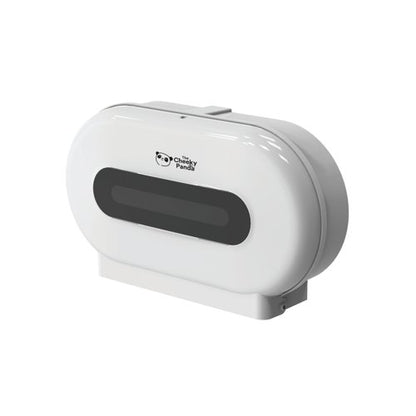 Cheeky Panda Pro Twin Micro Core Maxi Jumbo Dispenser White NJ-FQ-006A