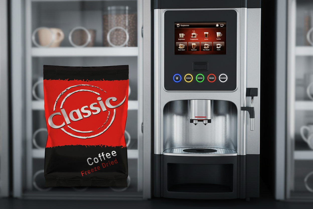 Classic Pure Colombian Freeze Dried Vending Coffee 300g